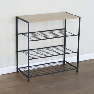 PALMA Meuble à chaussures 63x30cm chêne