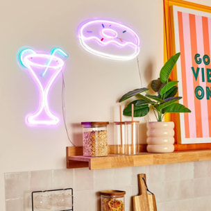 Néon LED Cocktail 24,8x34,7cm