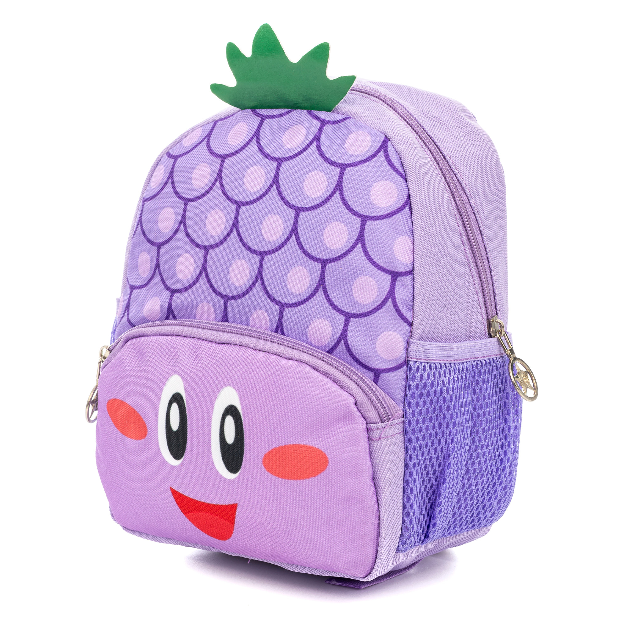 Mochila infantil con diseño de Uvas. Con hombreras acolchadas, transpirables y ajustables.