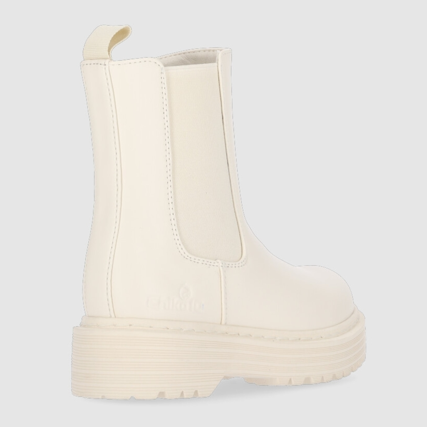 Botines - Blanco/Off White - Tacón: 3 cm
