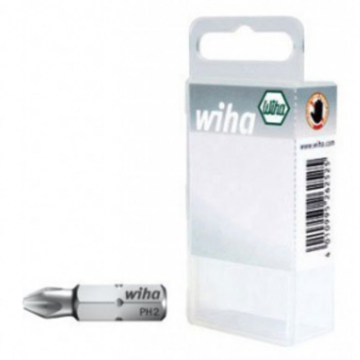 Boîte de 3 embouts standard - PH2 x 25 mm - WIHA - 07856