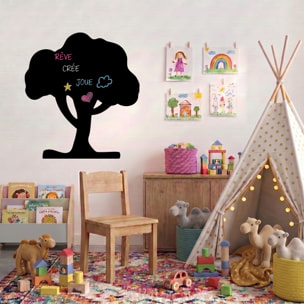 Sticker ardoise tableau noir - stickers muraux adhésif effaçable - GRAND ARBRE