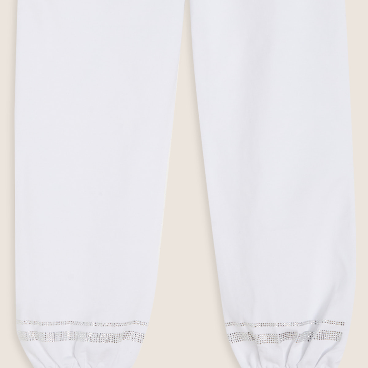 Pantaloni Bambina Comfort con Dettagli in Strass