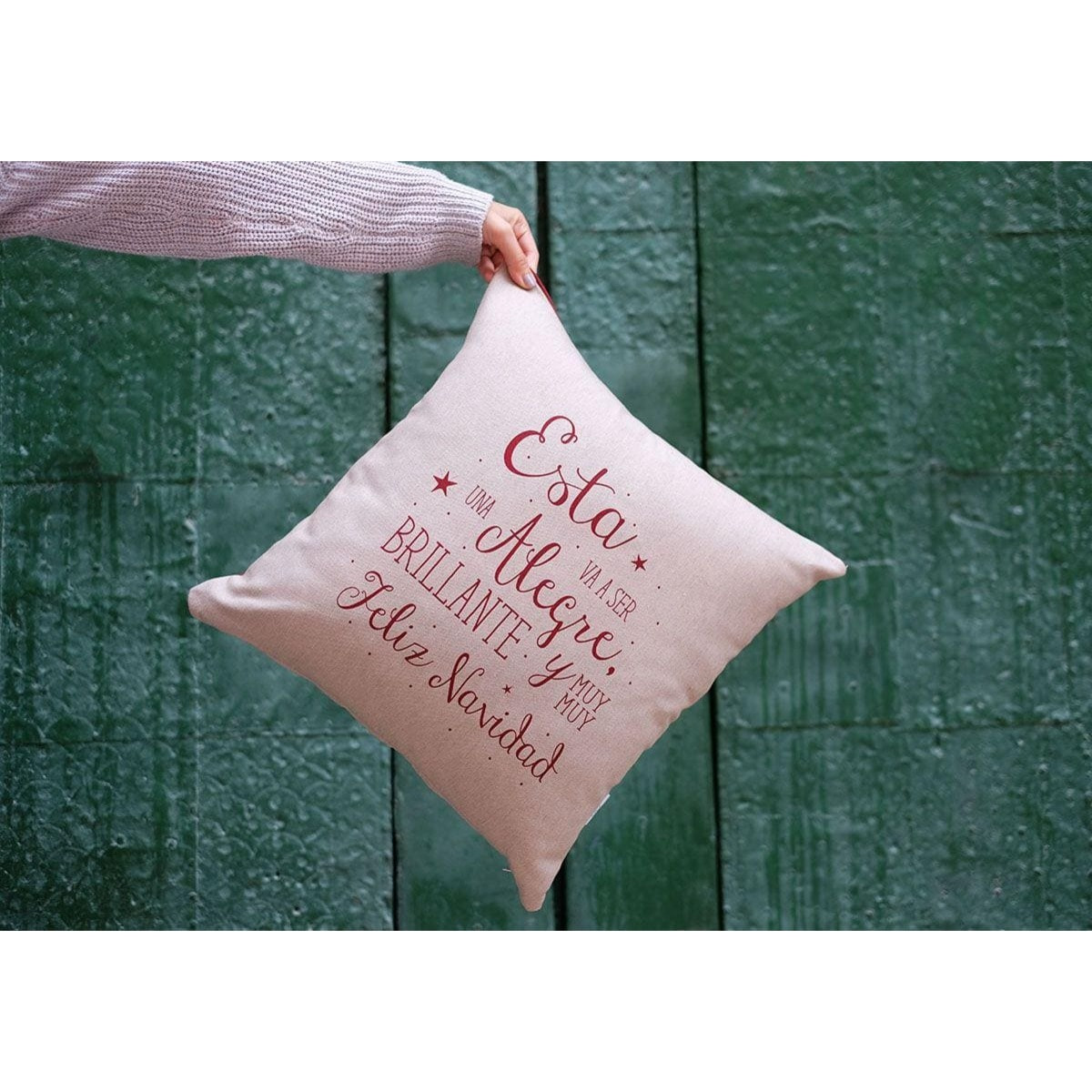 Funda cojín: "Navidad, reno"