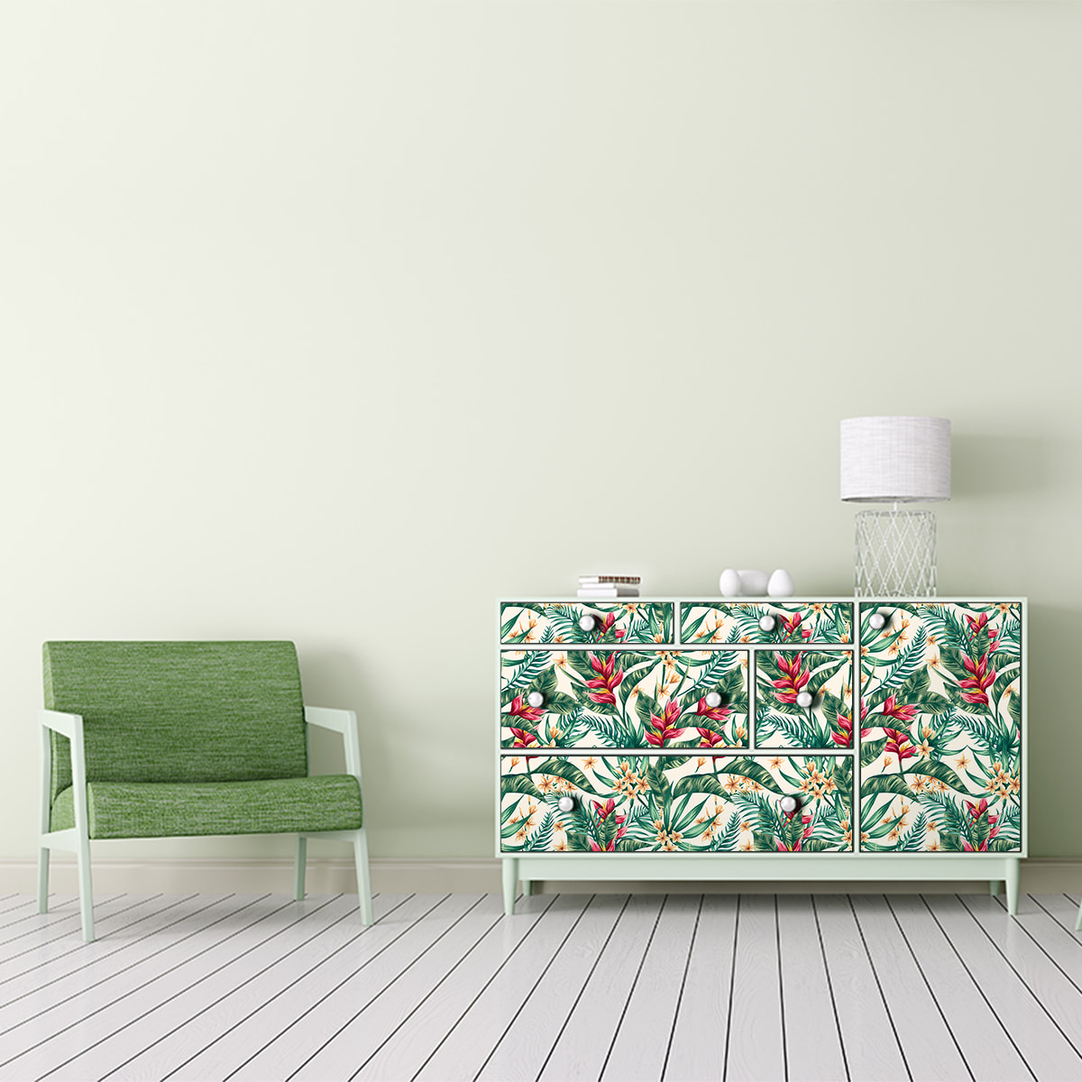 Sticker meuble tropical Paea 60 x 90 cm