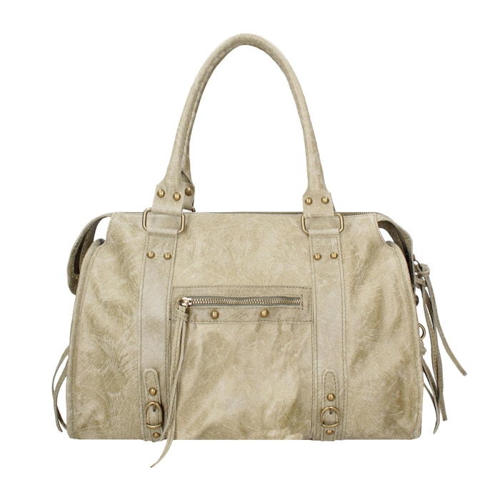 Borsa a spalla da donna - Modello Clara - Vera pelle - 41.0 x 28.0 x 13.0 cm