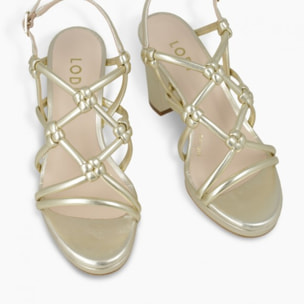 SANDALIAS DORADAS LOSTE