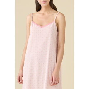 Camicia da notte donna estiva in cotone articolo romantic. Noidinotte