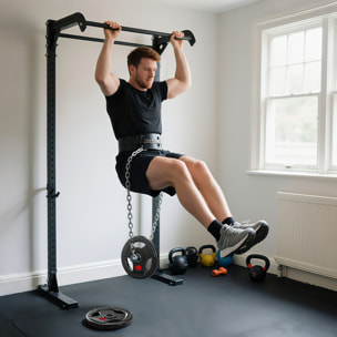 Discos Pesas Olímpicas, Agujero Ø50 mm, 2 Discos de Pesas 15 kg con Anillo Interior de Acero y Triple Agarre, para Mancuernas y Barras, Entrenamiento Fitness en Casa, Gimnasio, Negro