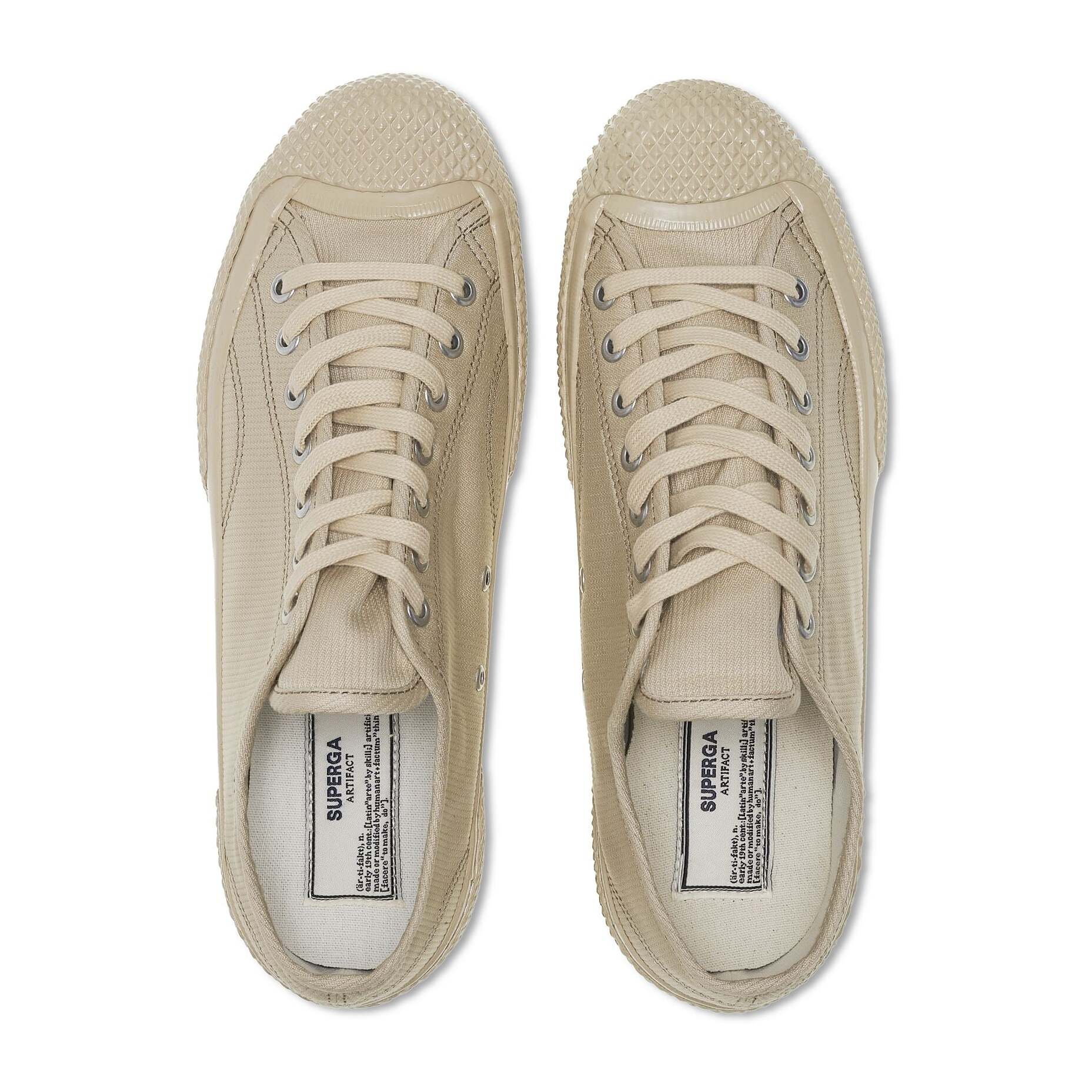 Sneakers Superga Uomo Donna Beige 2434 MILITARY DECK PIQUE