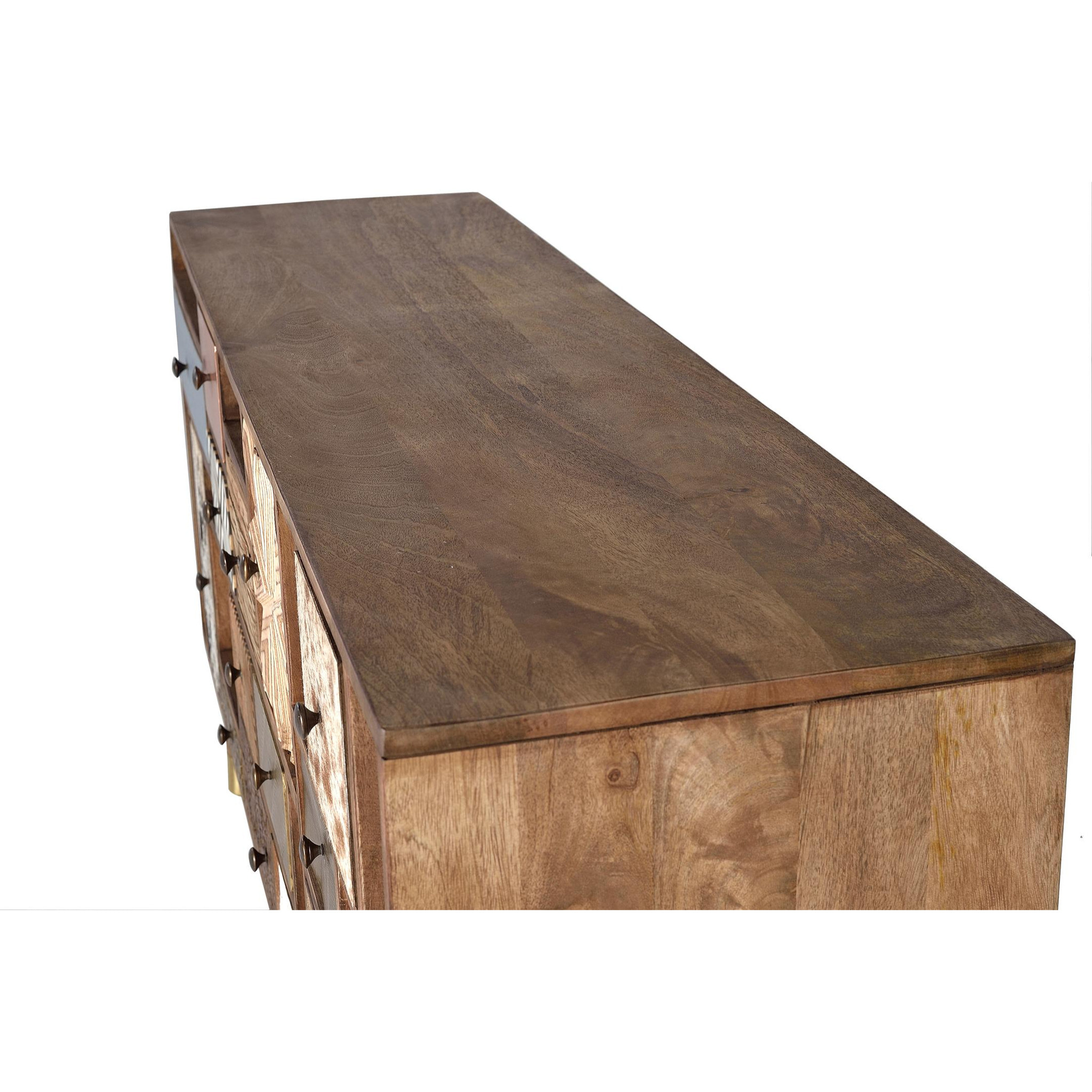 Aparador de Madera de Mango Estilo Boho Retro