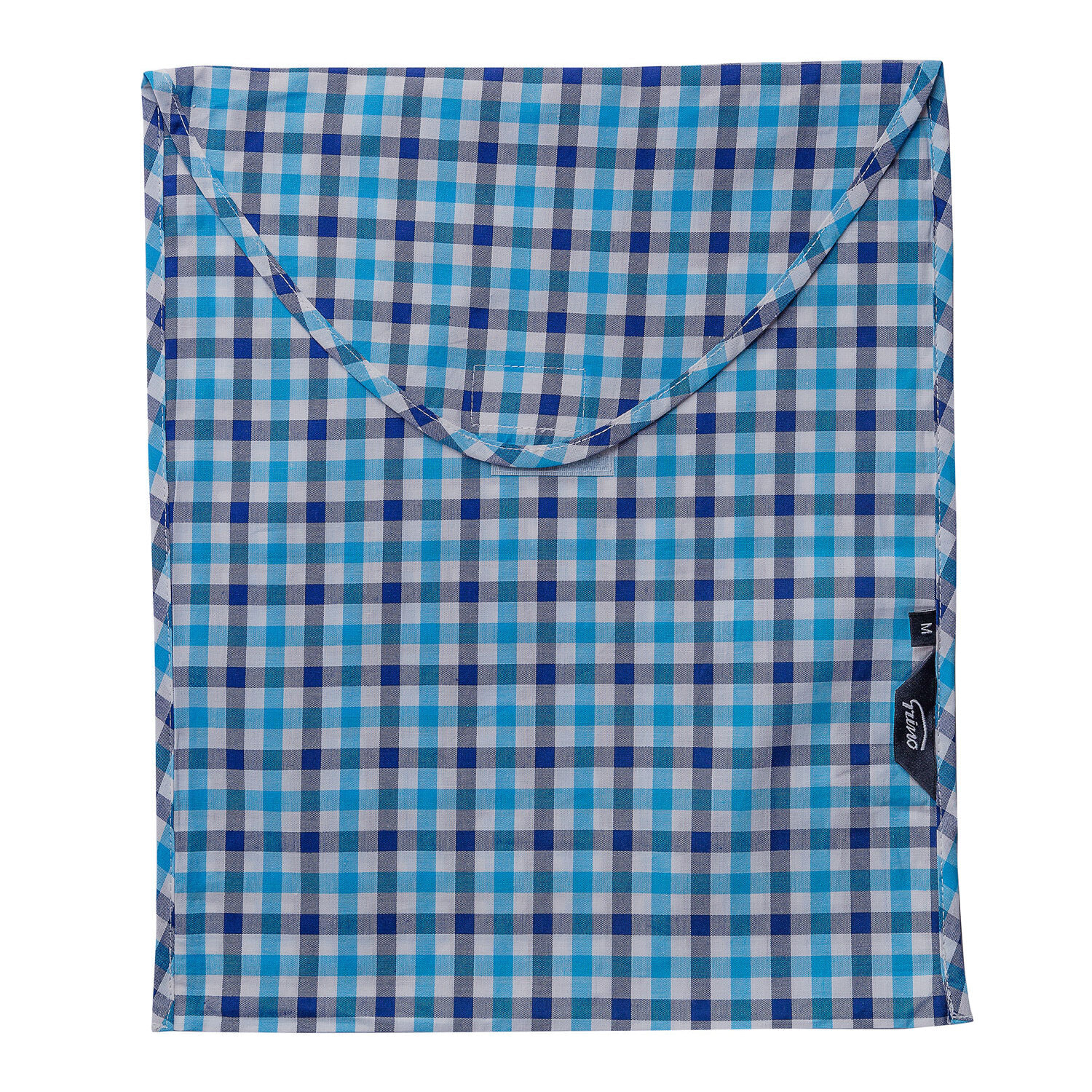 Pigiama leggero UOMO quadro blu celeste e bianco