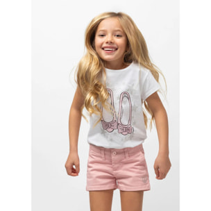 Camiseta de Niña Bailarinas Rosa