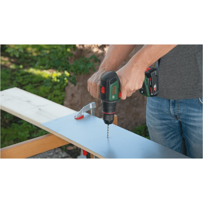 Perceuse-visseuse sans fil AdvancedDrill 18V-80 QuickSnap - BOSCH - avec 2 batteries 2,5 Ah - chargeur - coffret - 06039E2002