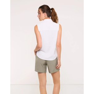 Camisa Sin Mangas Blanco - Salin