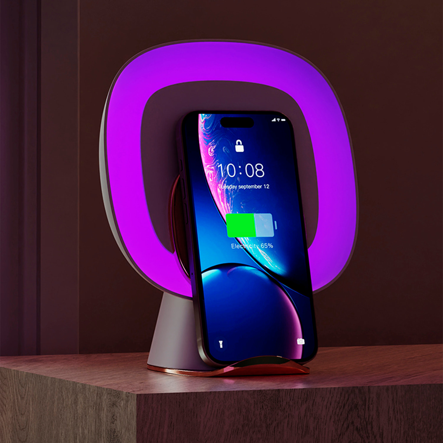 Trappola per zanzare multifunzione con ricarica wireless da 5W.