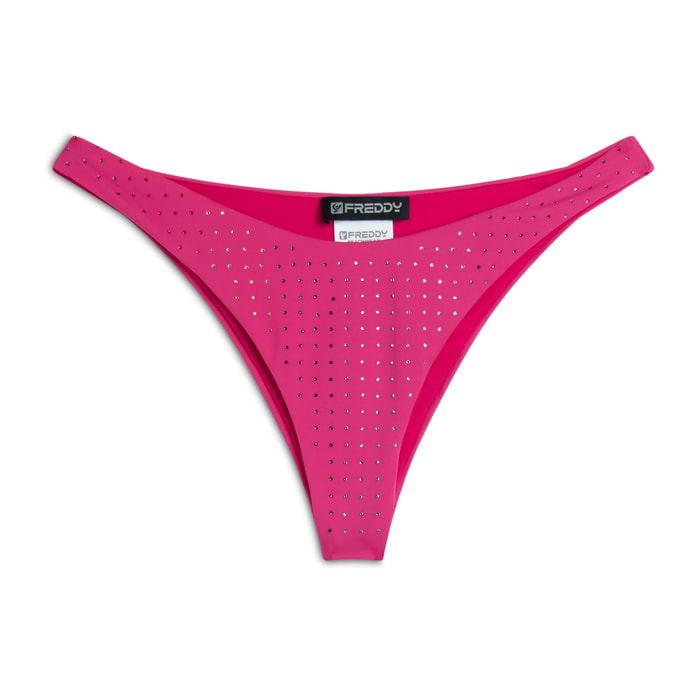 Slip bikini decorato da strass