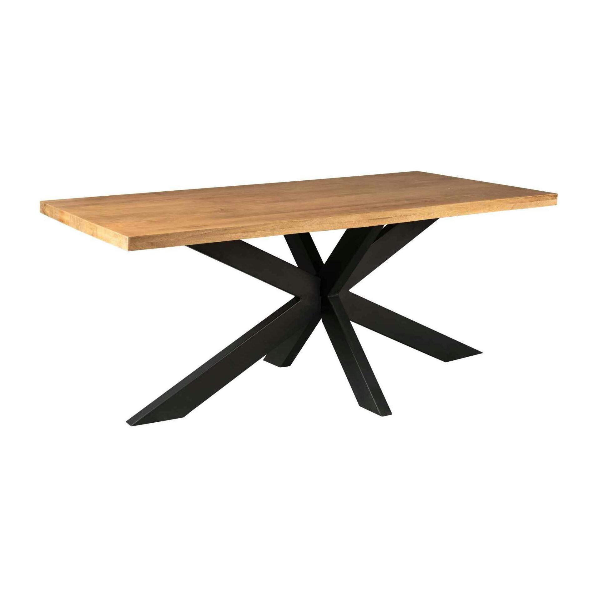 Table à manger bois pied central 240 cm RIVANO