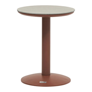Table d'appoint de jardin Soletia 40x40x50cm acajou