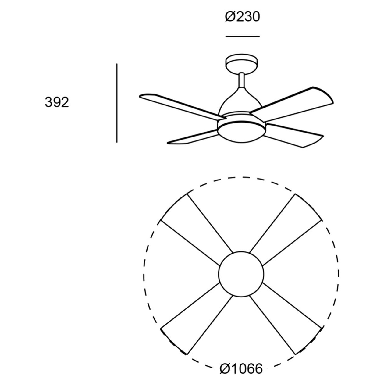 Forlight Ventilador IP20 Borneo E27 15W Marrón Wengue Madera haya