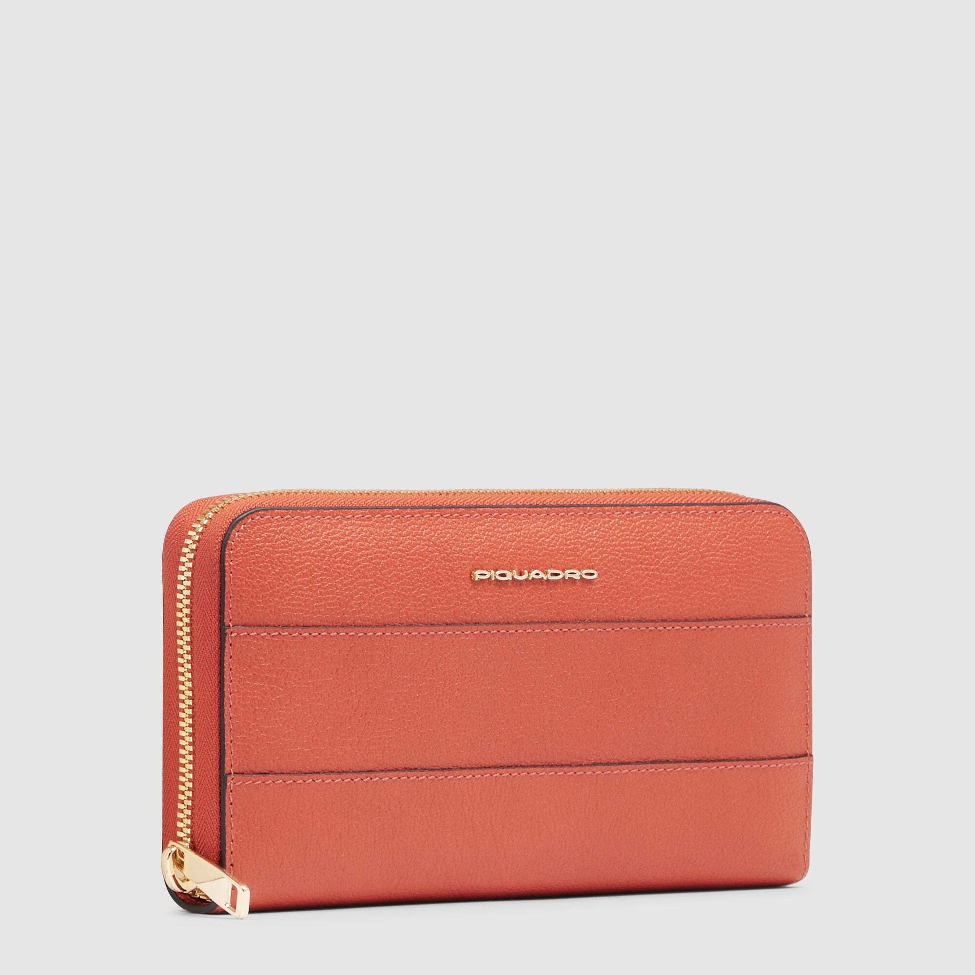 Piquadro Portafogli donna grande zip-around