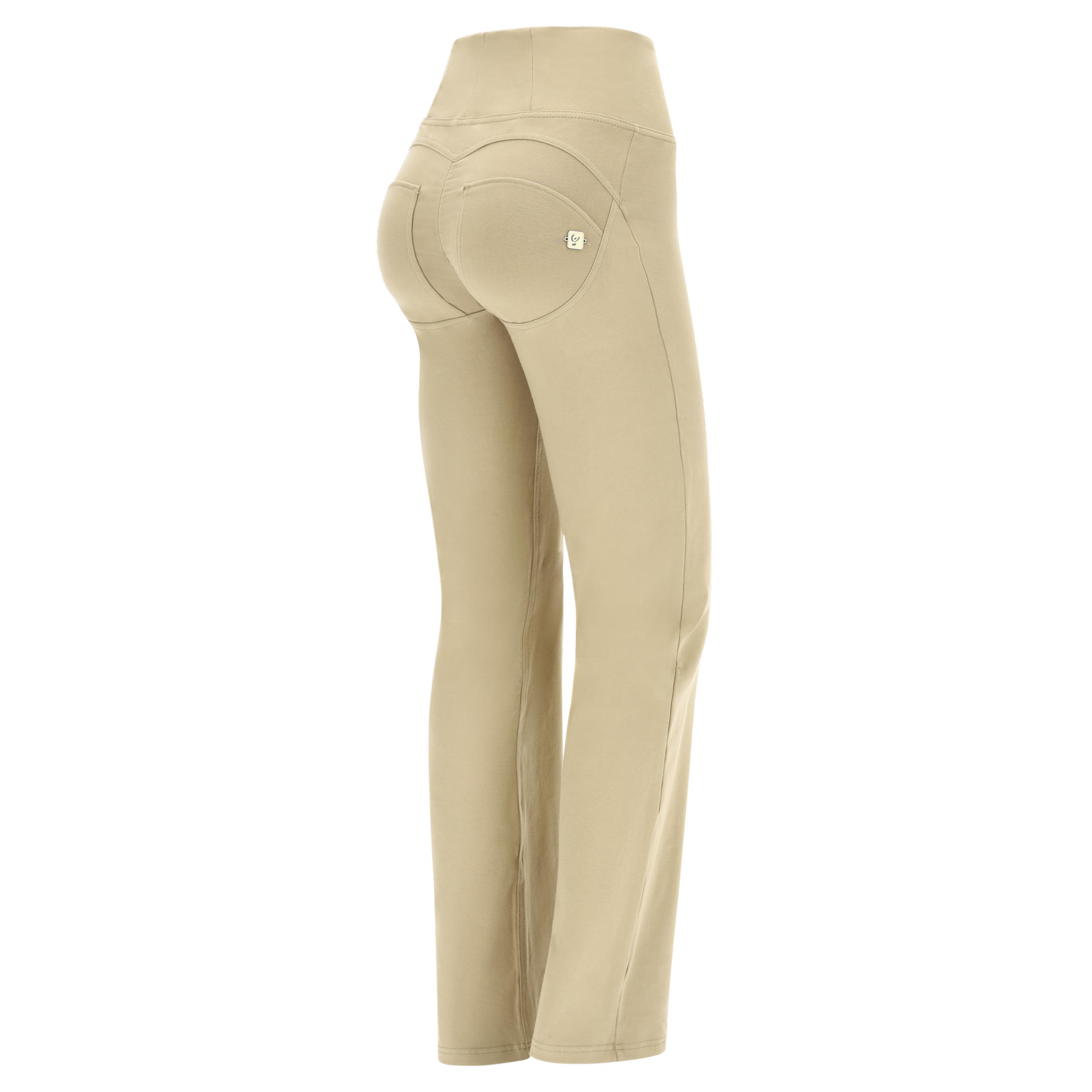 Pantaloni push up WR.UP® ecologici vita alta e wide leg