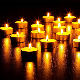 set de velas candelitas blancas sin aromas en set de 100 unidades 37x10mm