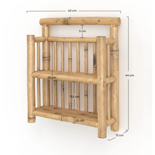 Petite étagère suspendue en bambou - Bami