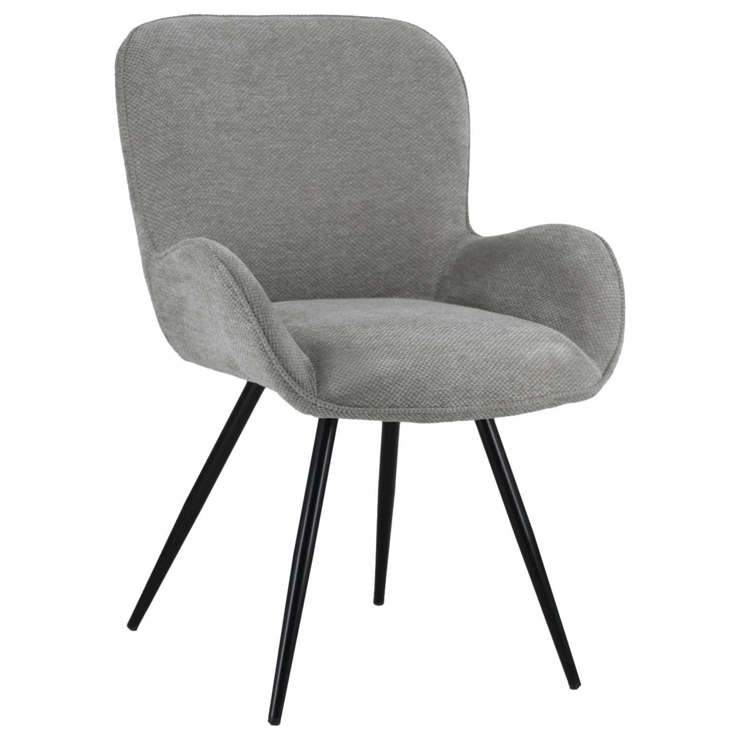 Chaise en chenille grise EVA