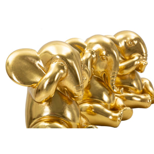 ELEFANTE NON VEDO/NON SENTO/ NON PARLO SET 3 PZ CM Ø 15,5X20,5