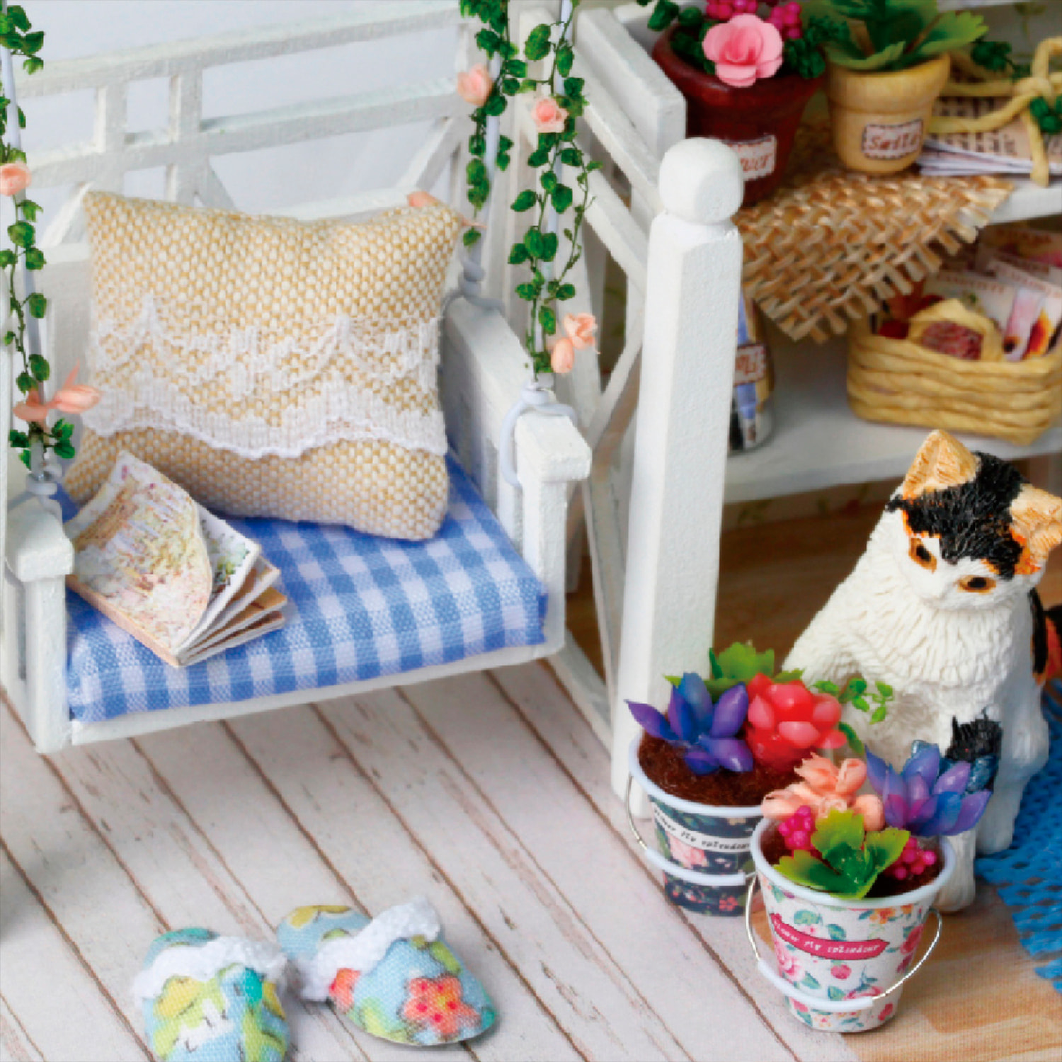 Diario del gatito. Maqueta 3D, realista con gran detalle y luces led.