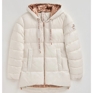 Chaqueta Ingrid color crudo con logo Polo Club