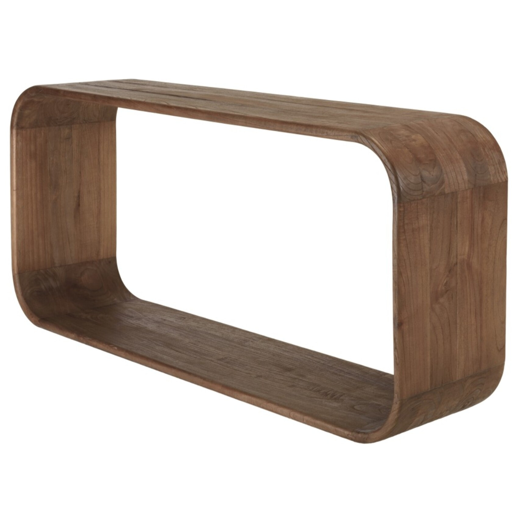 ROMY - Console design arrondi en bois de mindi