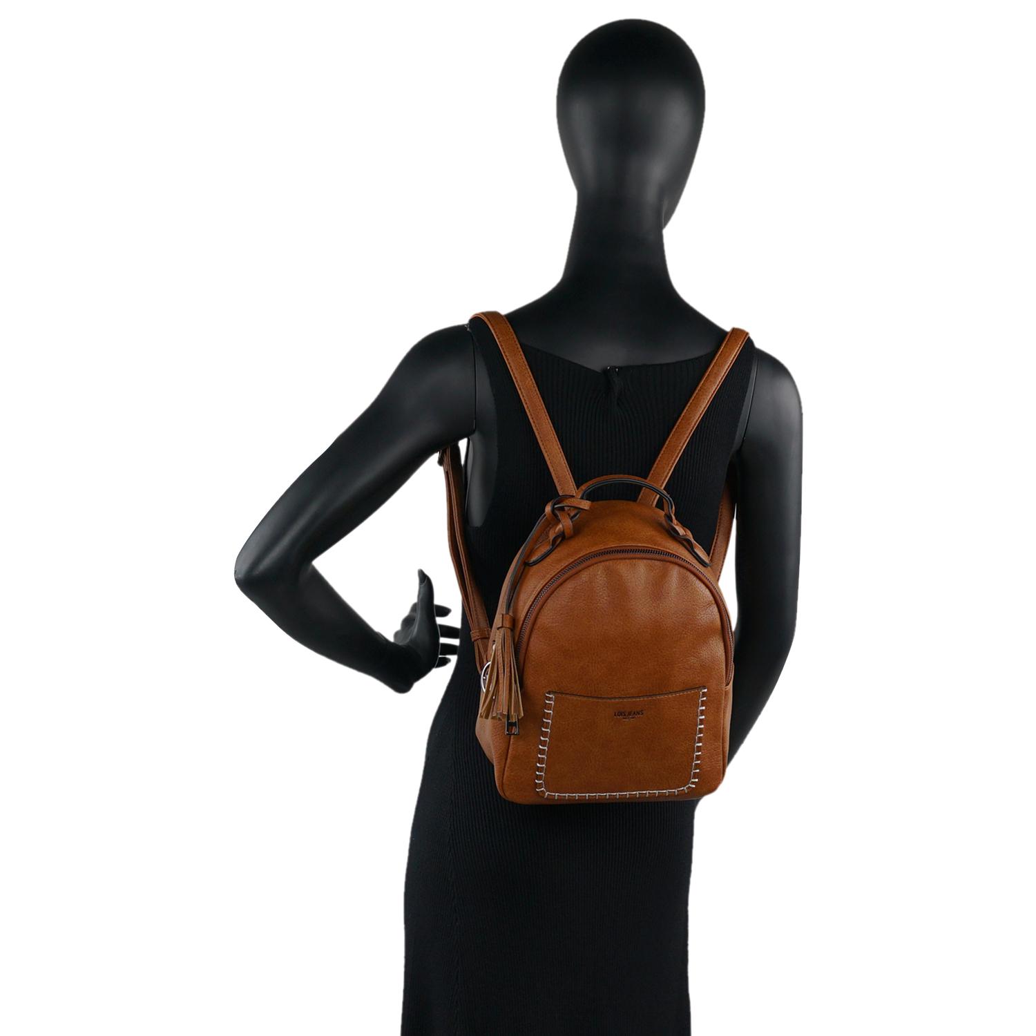 Bolso Mochila Mujer Lois Lindsey Marron