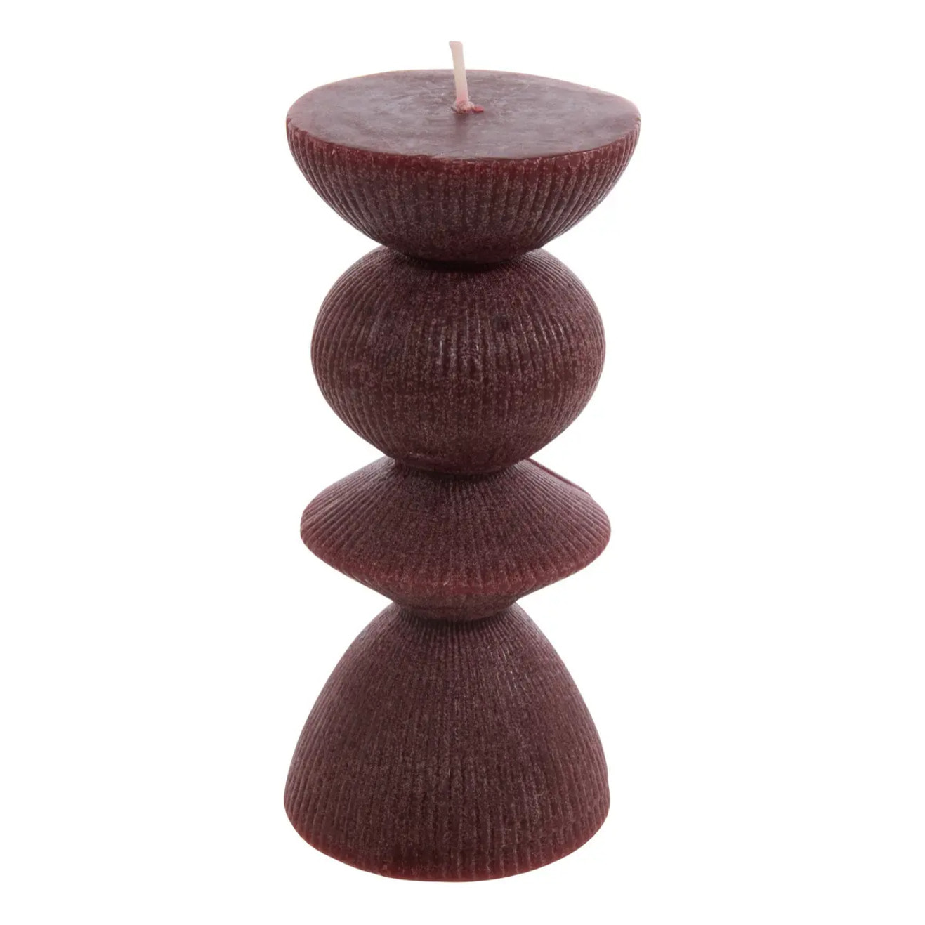 Bougie décorative Homy ronde H.15cm