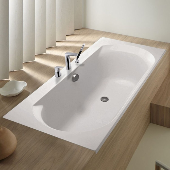 Mitigeur baignoire Aleo+ 3 trous + pommeau de douche + flexible
