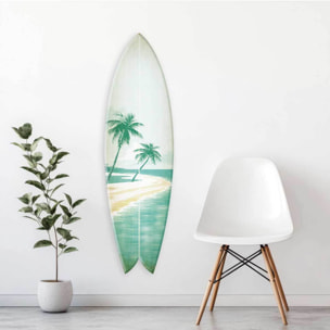 Planche de surf décorative Paradise cove Tableau alu Dibond