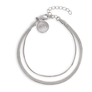 Bracelet Doble Lisse Tail Acier