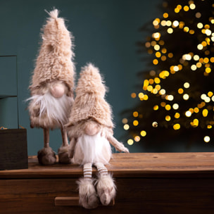 Elfi con cappello set da 2 èezzo - Pezzi 2 - 17xH42x14cm - Bianchi Dino SpA