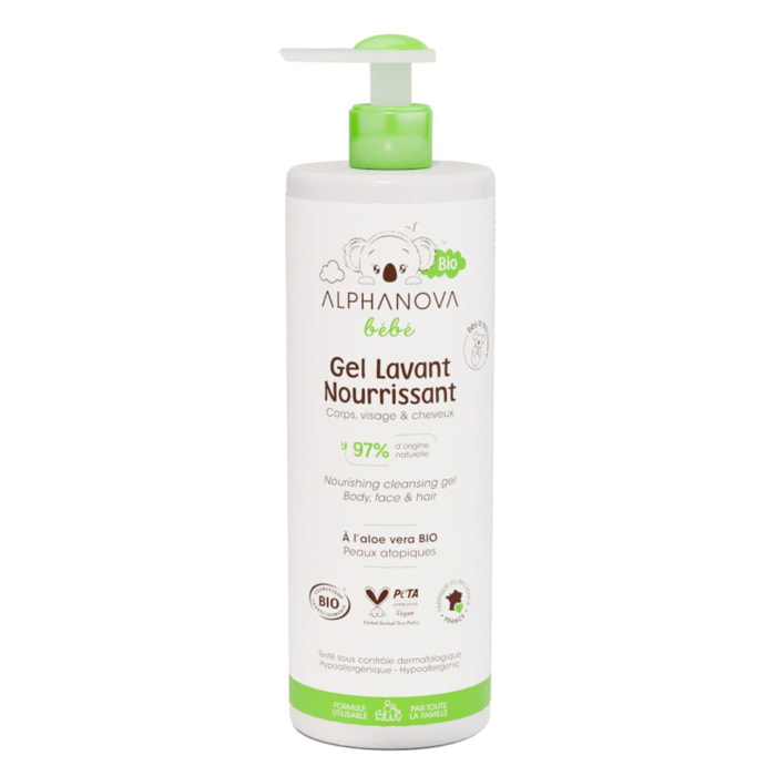 Bébé - Gel Lavant Nourrissant BIO 400 ml