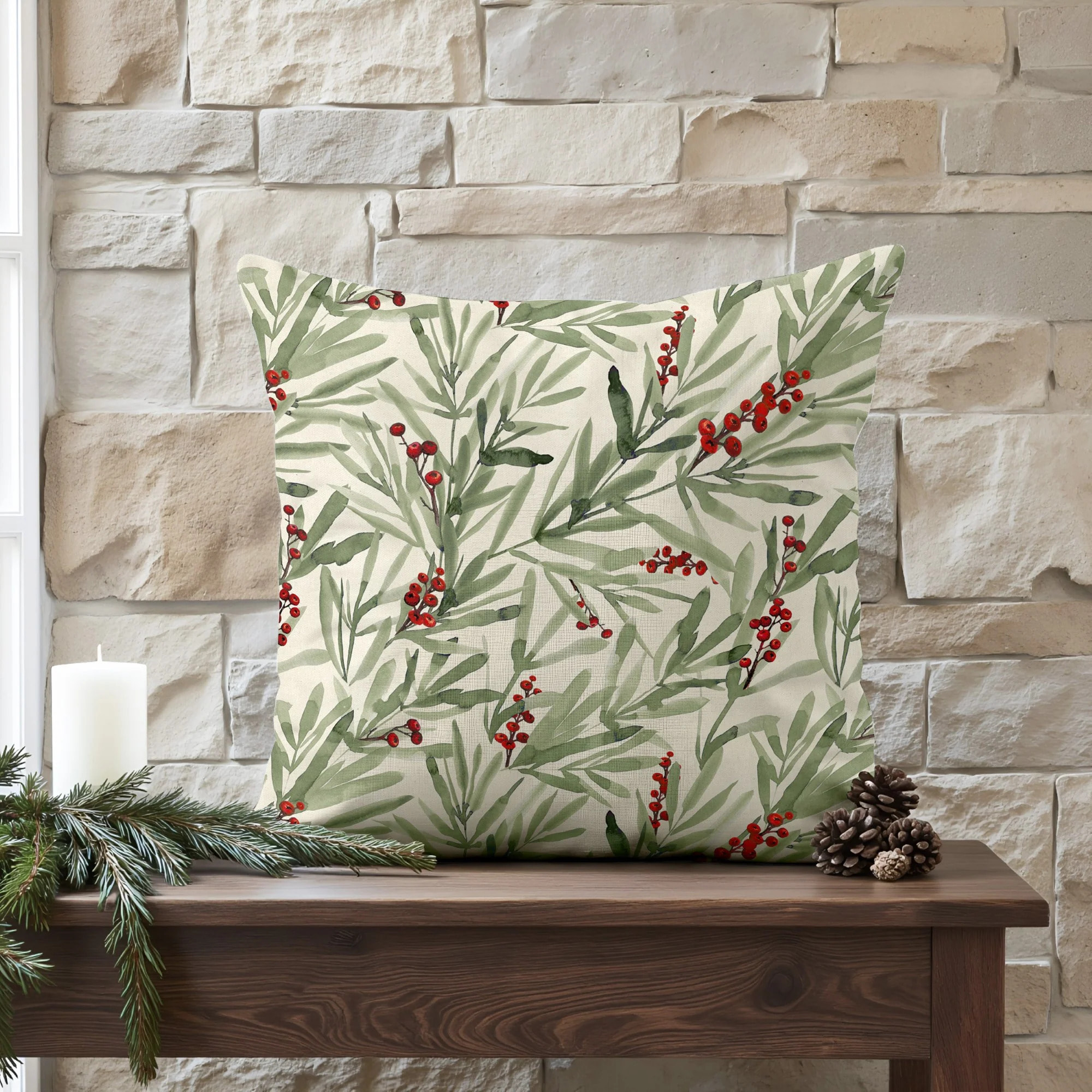 Housse de coussin 100% algodón Merry Christmas 46-102 50x50 cm