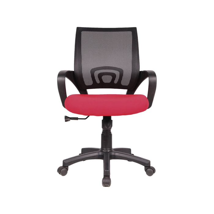 Fauteuil de bureau à roulettes "Dana" - Noir/Rouge