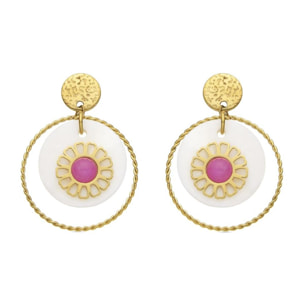 Pendientes acabado oro 18k