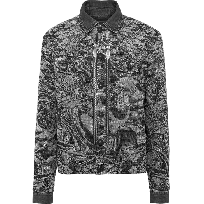 PHILIPP PLEIN Denim Jacket TATTOO