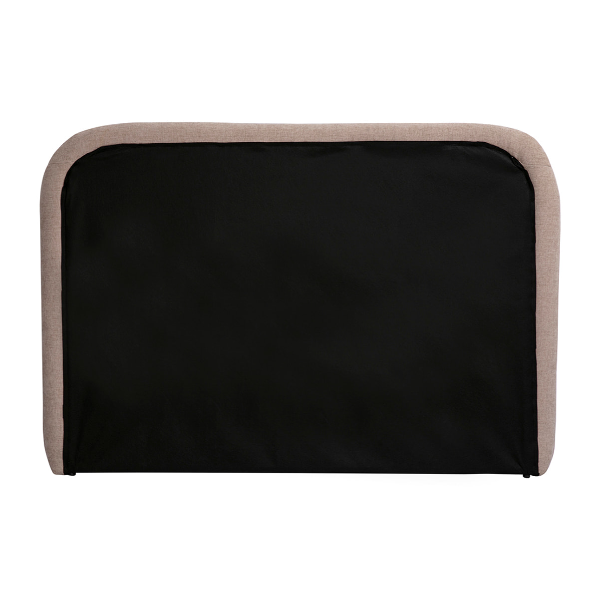 Tête de lit en tissu effet velours texturé beige L169 cm ALANIS