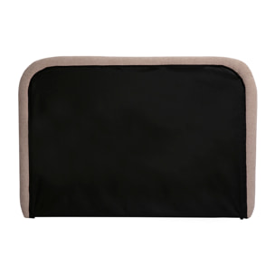 Tête de lit en tissu effet velours texturé beige L169 cm ALANIS