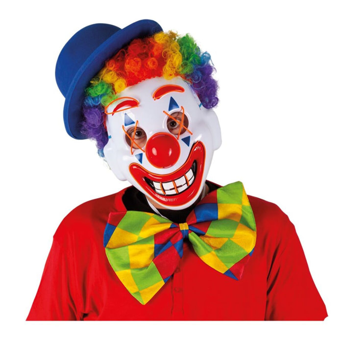 MÁSCARA HAPPY CLOWN CON LUZ