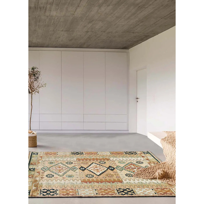 ANTALIA Alfombra estilo étnico de pelo corto multicolor, varias medidas disponibles