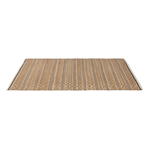 Tapis Garcia en jute rayé avec forme géométrique 180x120 cm