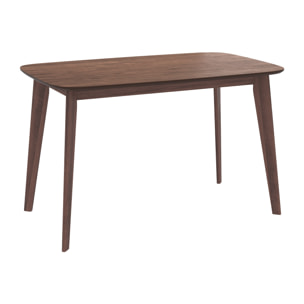 Table rectangulaire Oman 4 personnes en bois foncé 120 cm - Oman